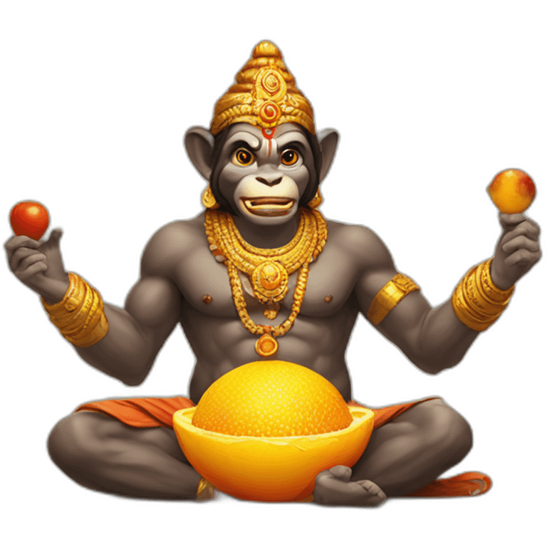 hanuman eating sun emoji