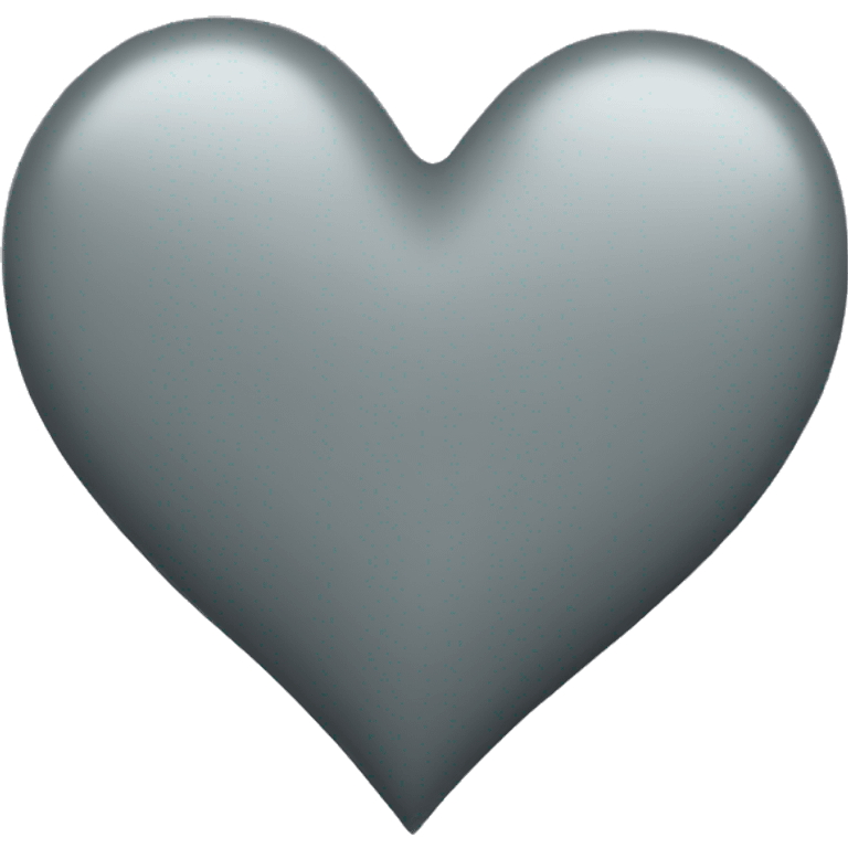 Grey heart emoji