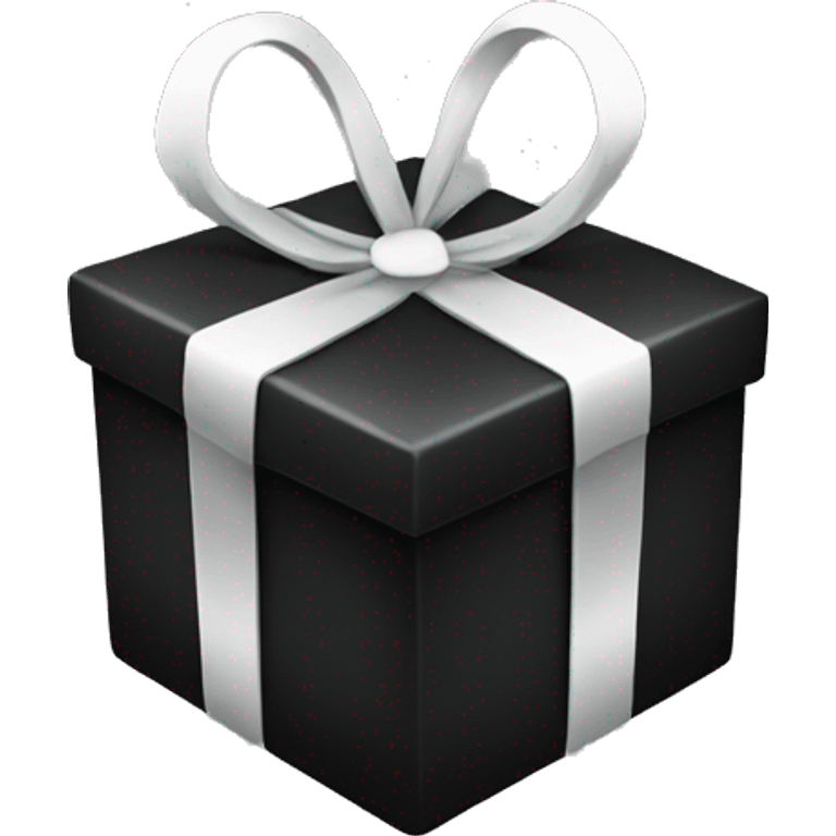 Christmas gifts black color emoji