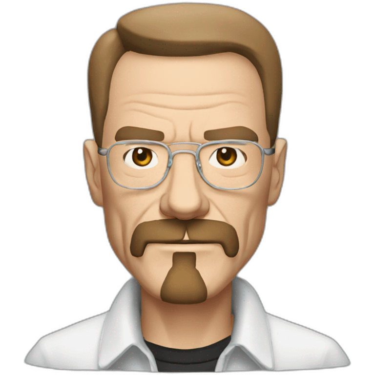 Walter White dressed as a femboy emoji