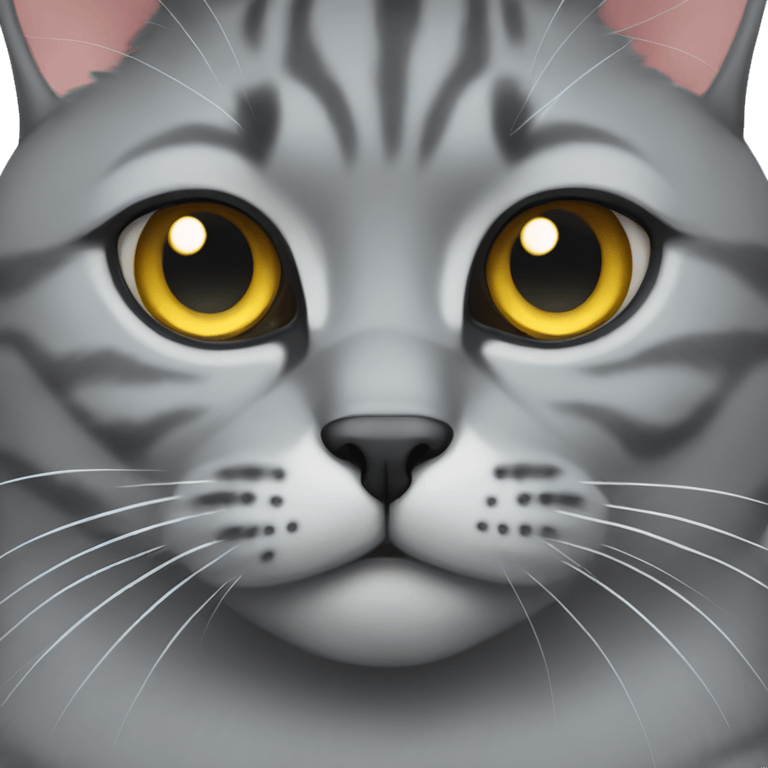 gray british cat emoji