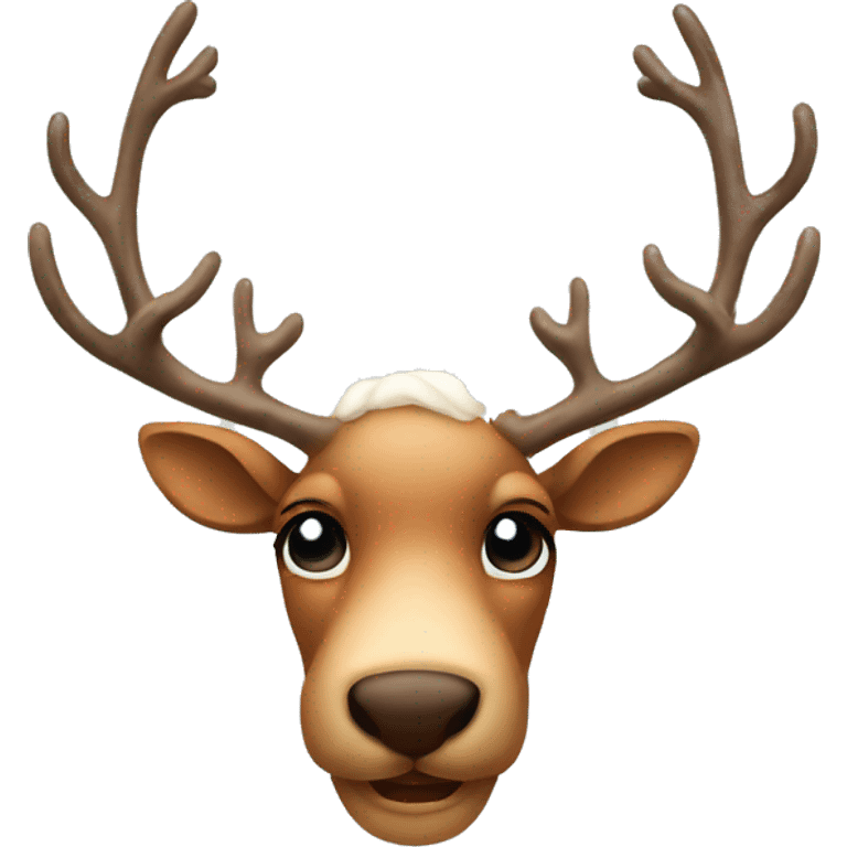 Raindeer with bow emoji