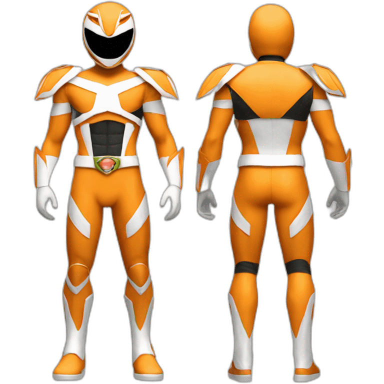 orange power ranger full body emoji