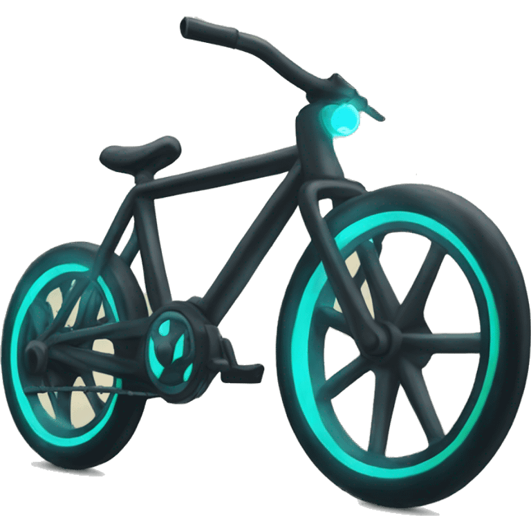 create a glowng bike emoji