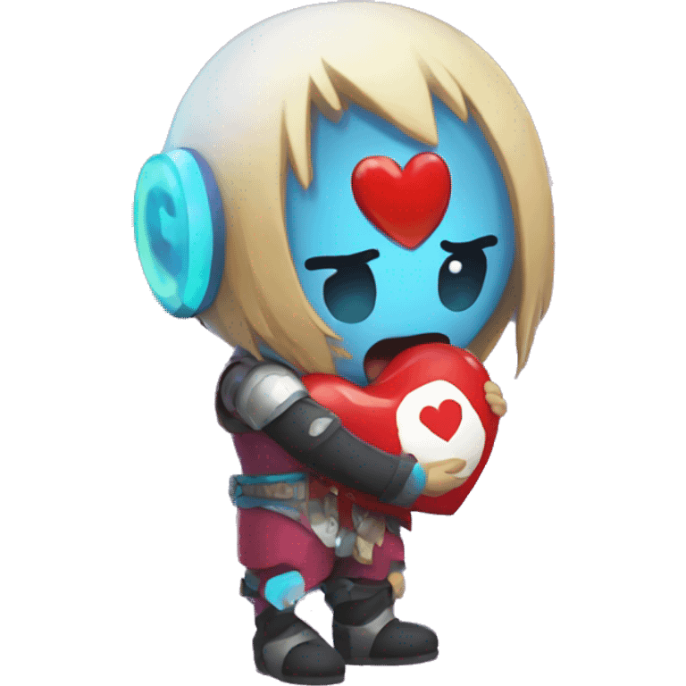 Nexon Crazy Arcade Dao holding a heart emoji