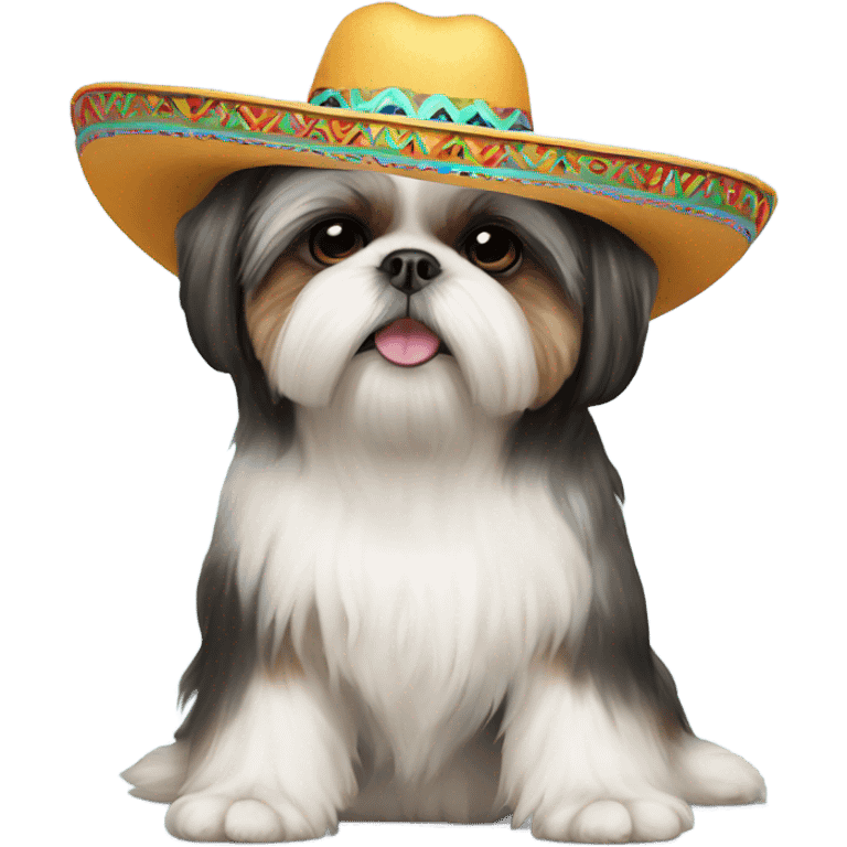 Shih Tzu wearing sombrero emoji