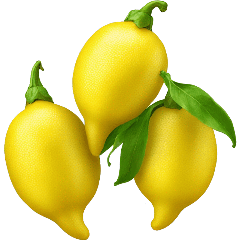 lemon chilli stacked emoji