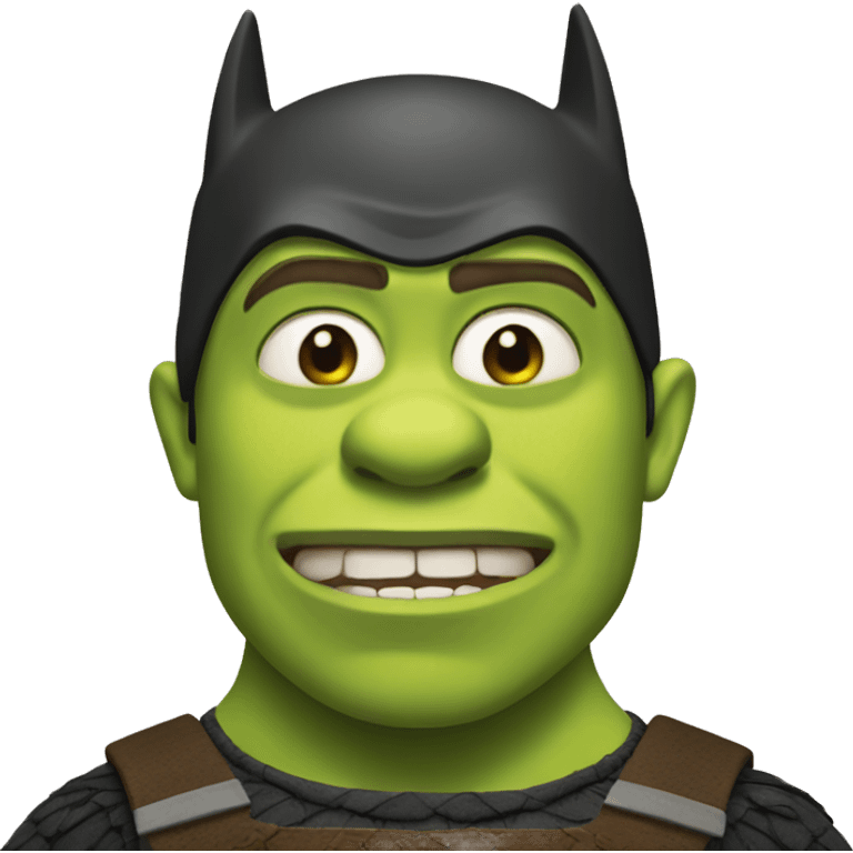 Shrek and Batman  emoji