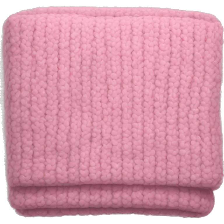 Pink cozy squared blanket emoji