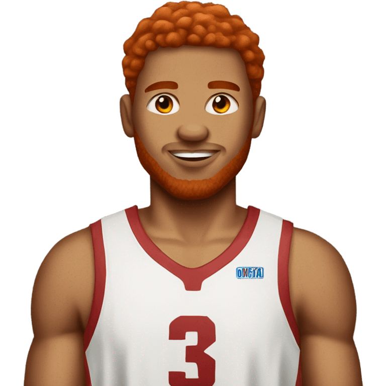 Red haired basketball player emoji