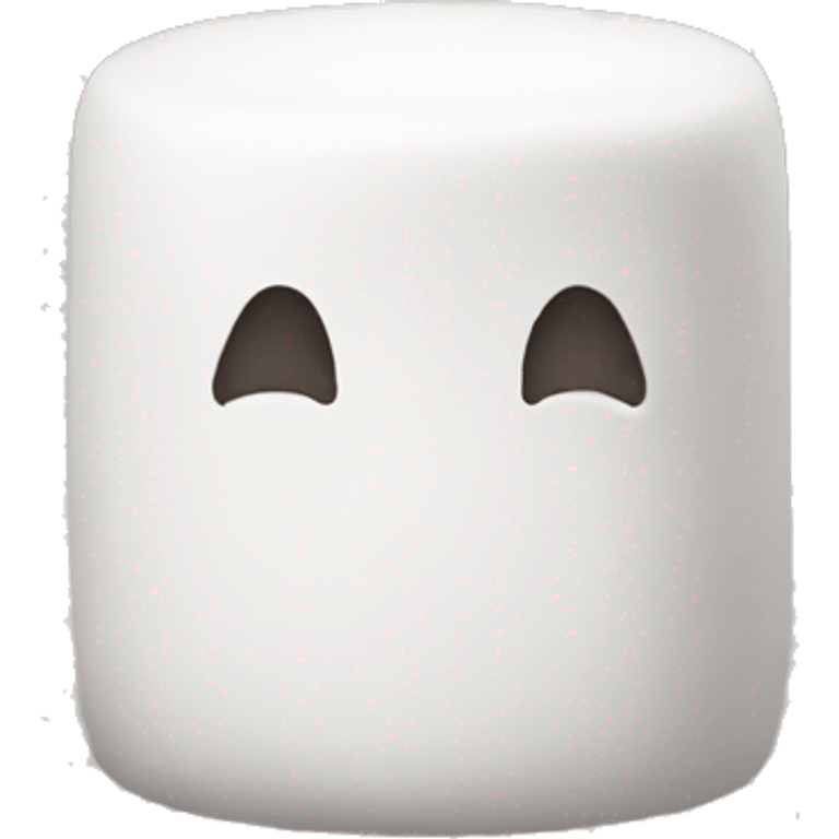 marshmellow with no face emoji