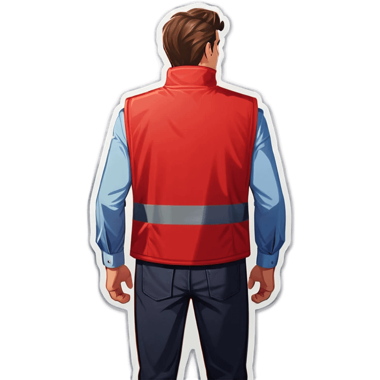 back of a red vest emoji