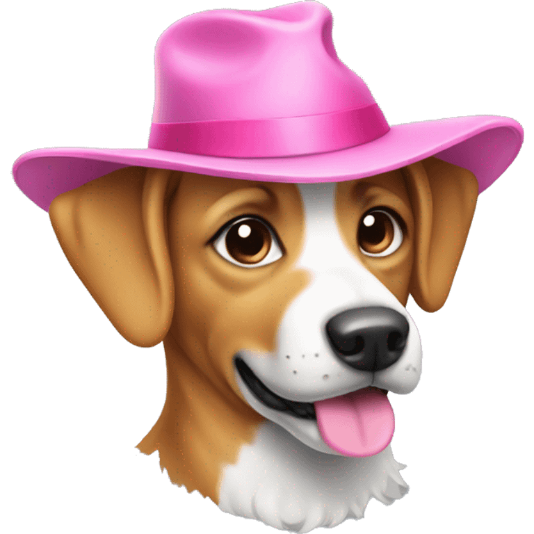 dog with pink hat emoji