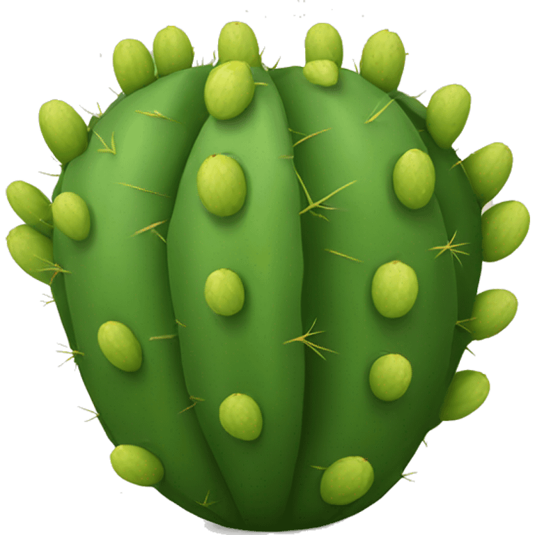 round Nopal without pot emoji