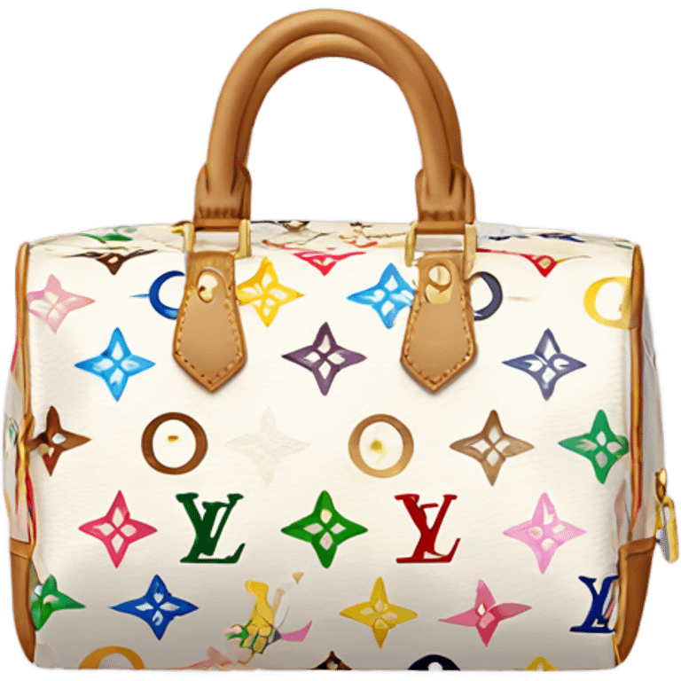 Light colored Louis Vuitton cosmetic bag  emoji