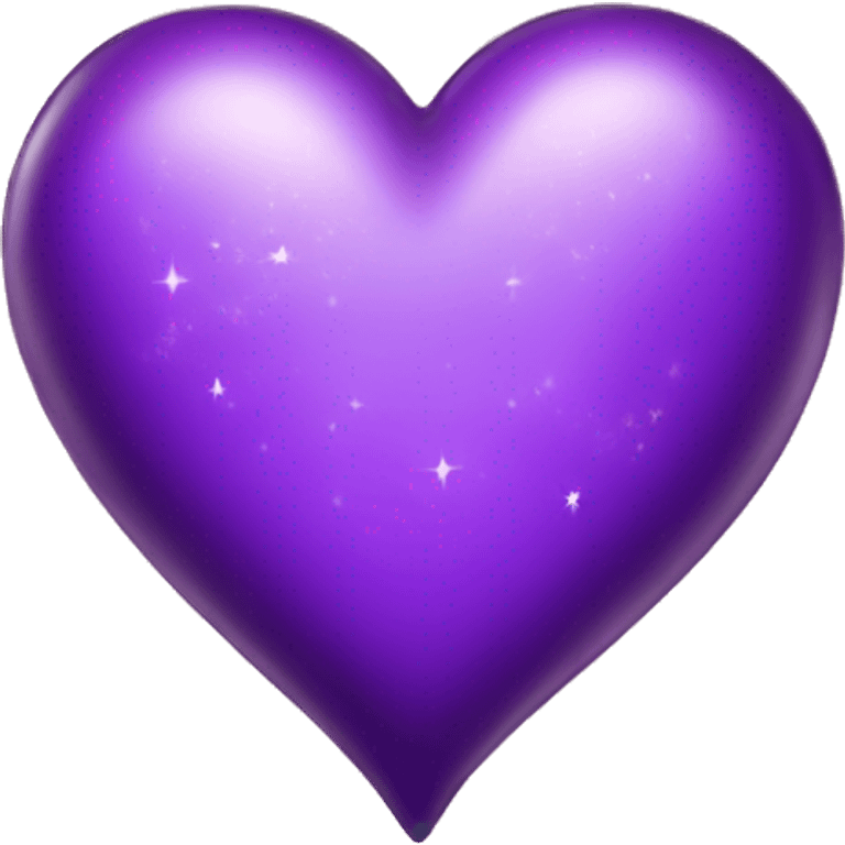 purple heart with magic emoji