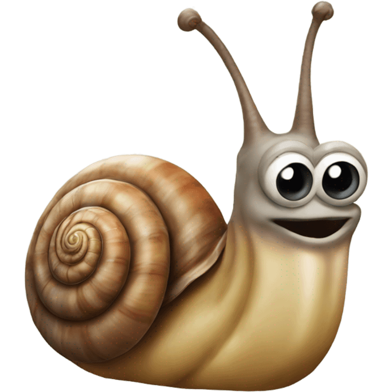 Grotesque snail emoji