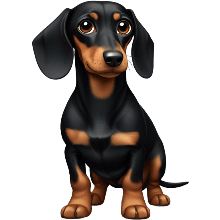 Black and Tan Dachshund emoji