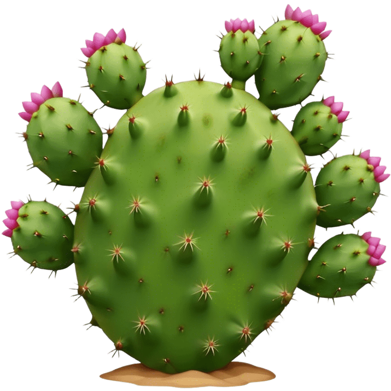 Prickly pear cactus, isolated  emoji