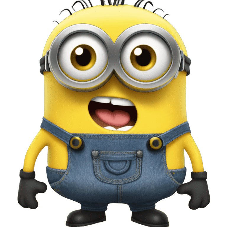 Minion laughing emoji