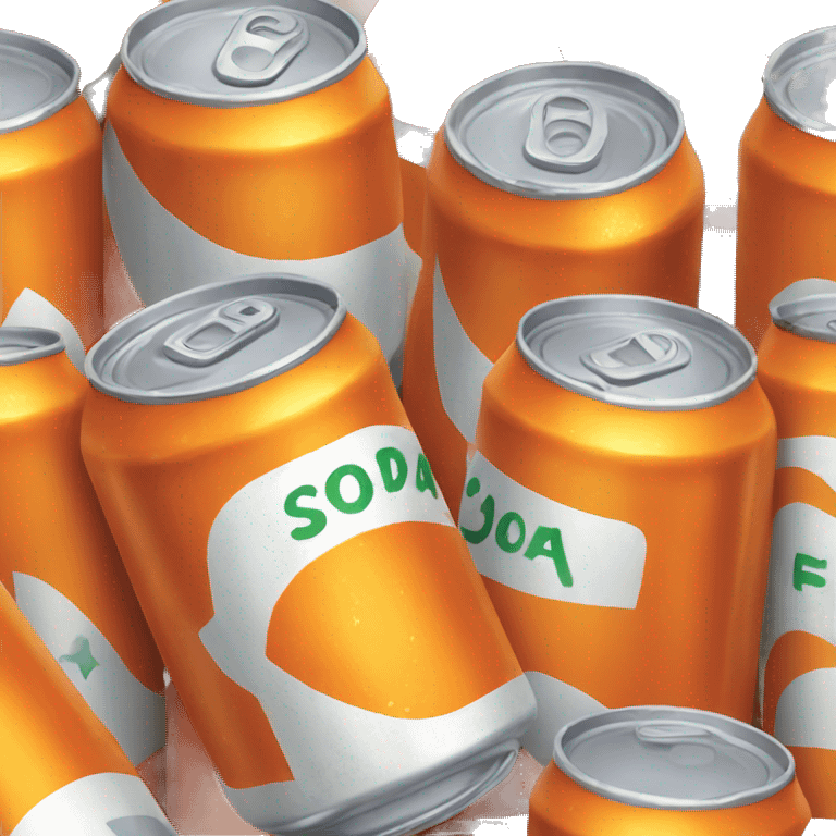 Orange soda can emoji