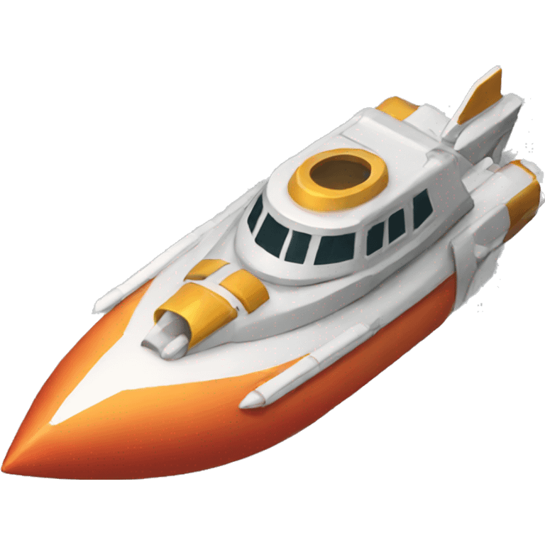 Rocket boat emoji