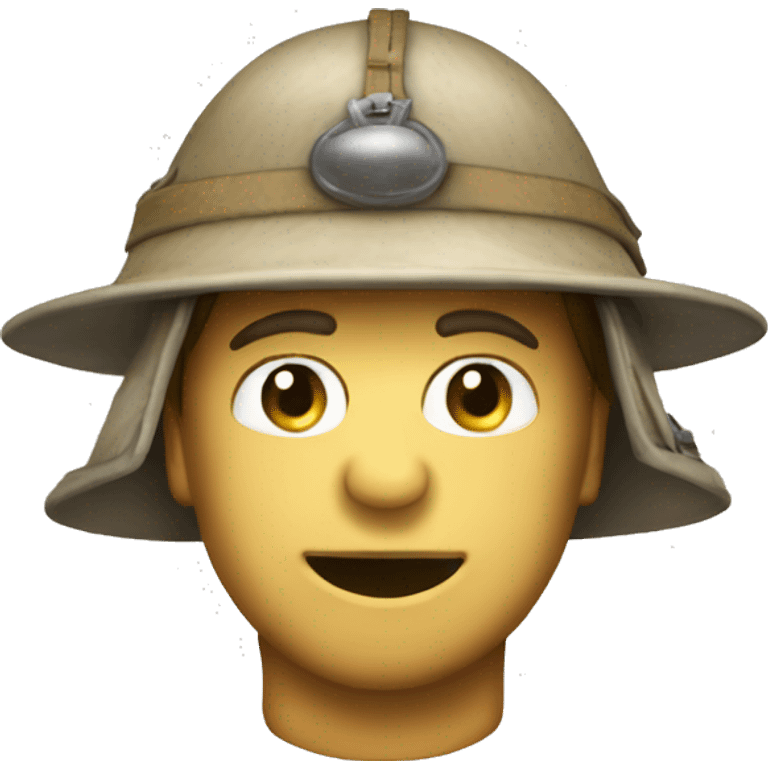 Pith helmet emoji