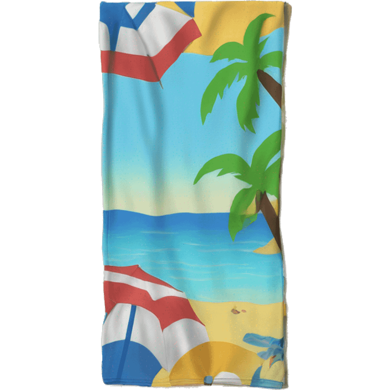 Beach towel emoji