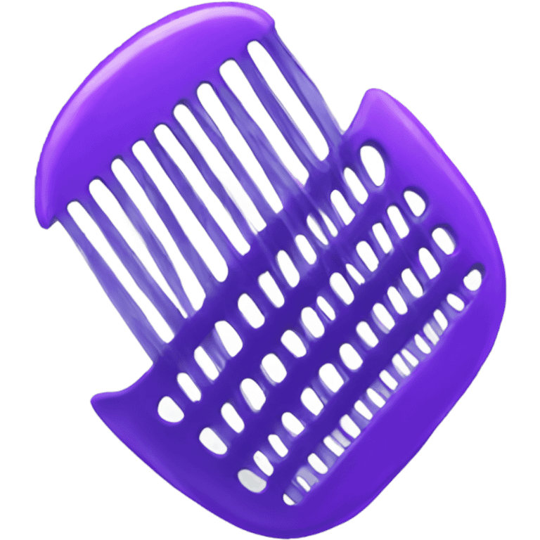 purple comb emoji