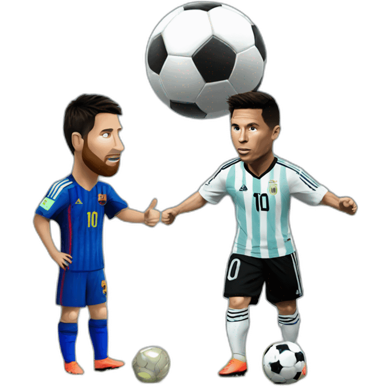 messi vs ronaldo emoji