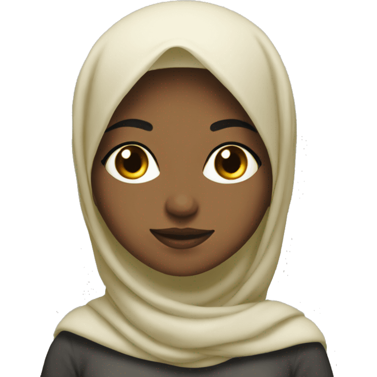 Coquette Muslim girl emoji