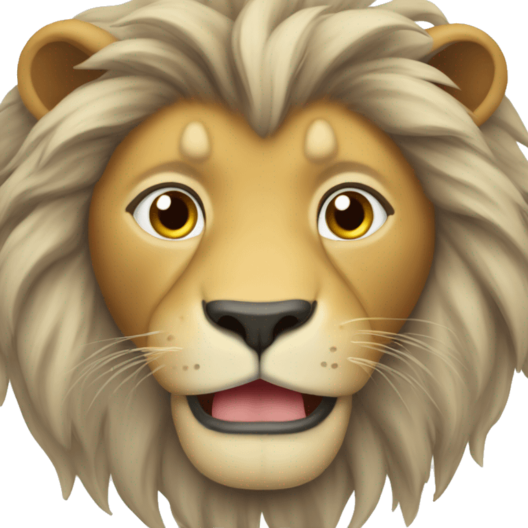 Lion saying good morning  emoji