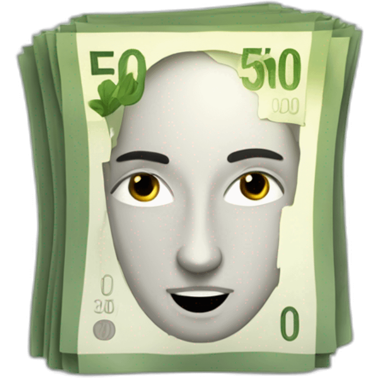 500 euros bills emoji