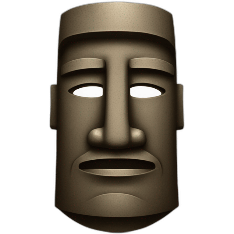 bronze moai emoji