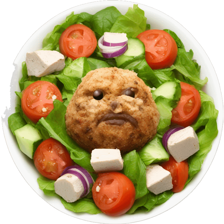 greek chicken meatball salad emoji