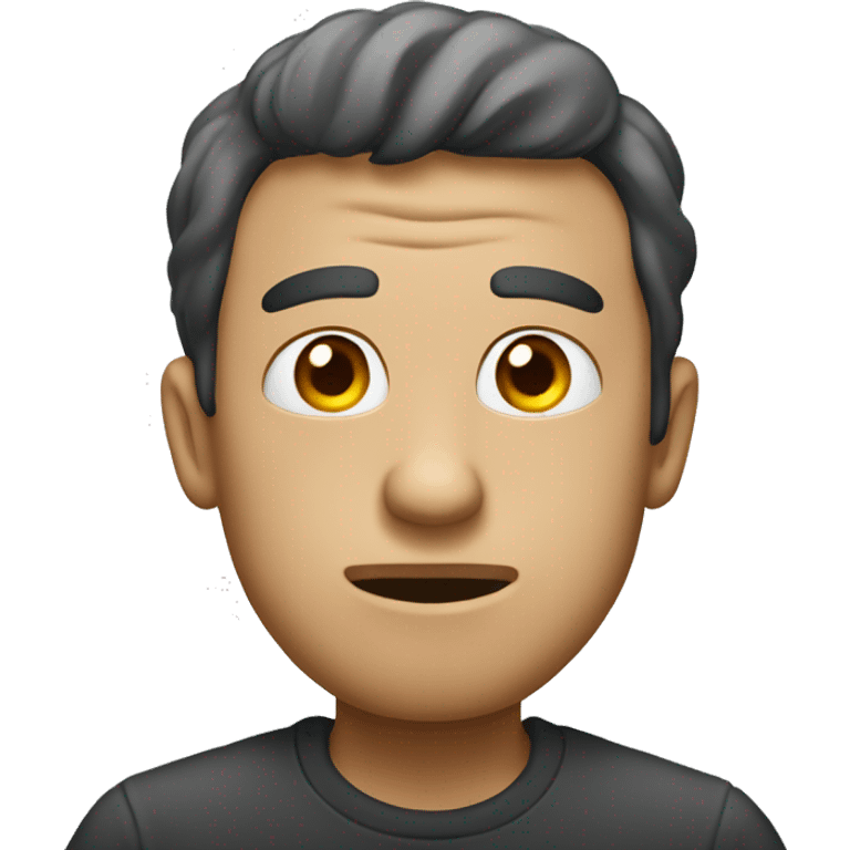 Monetarily confused guy emoji