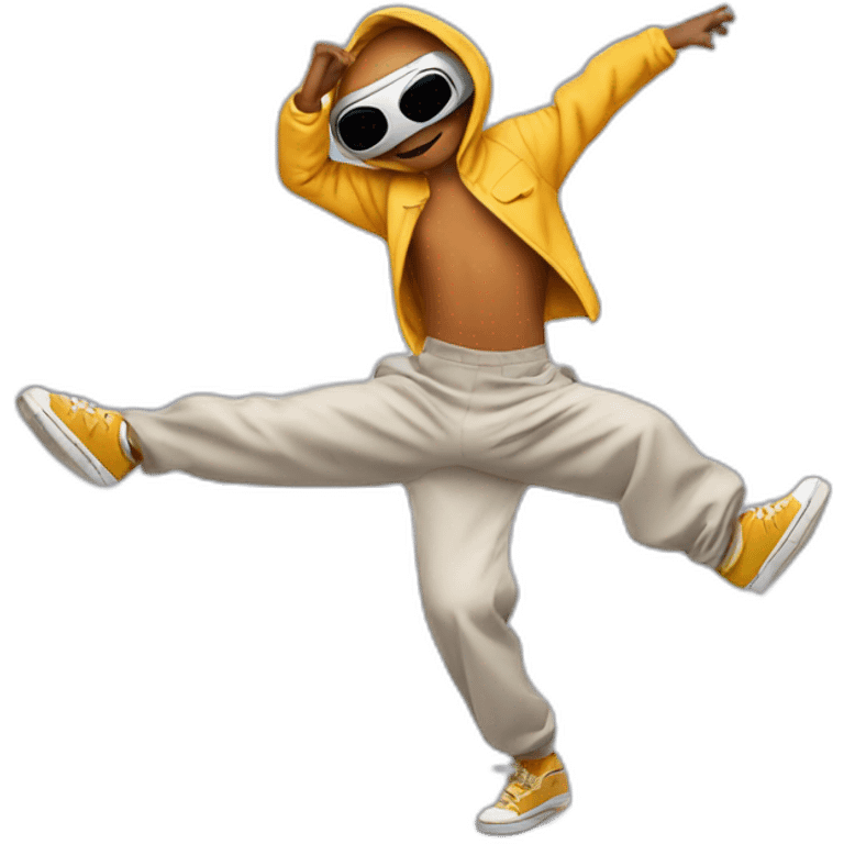 ET bailando break dance emoji