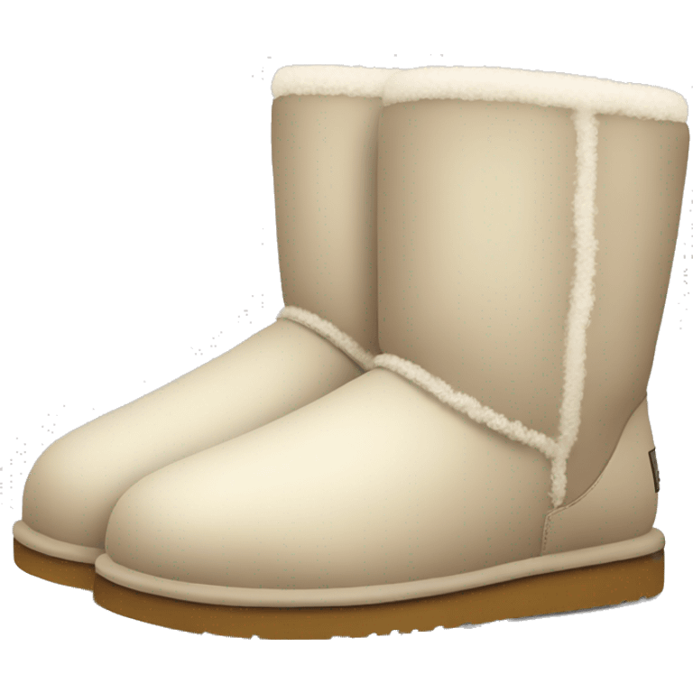 Pair of Ugg’s light color emoji