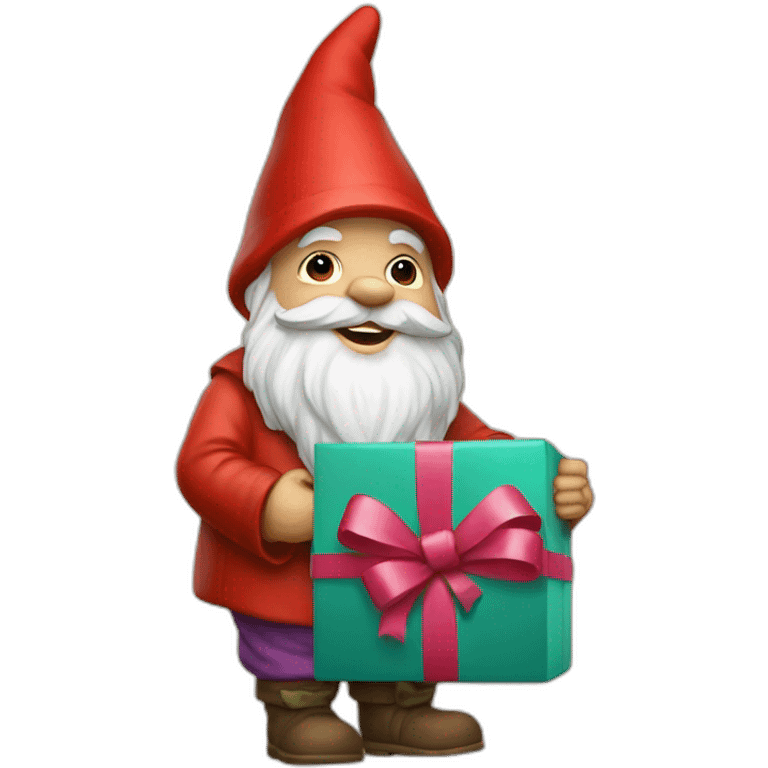 gnome with gifts emoji