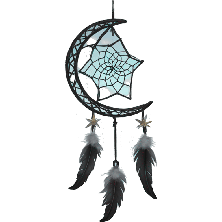 crescent-stars-dreamcatcher emoji