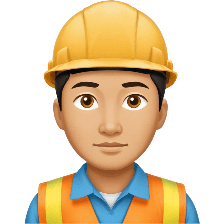 photorealistic kazakh worker emoji