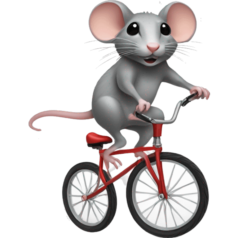 Rat on a unicycle emoji