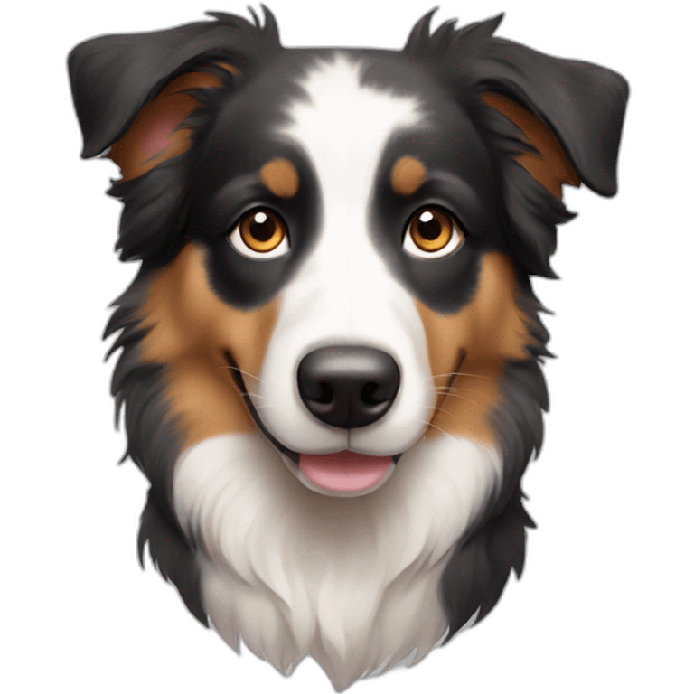 Cute little Australian Shepherd emoji