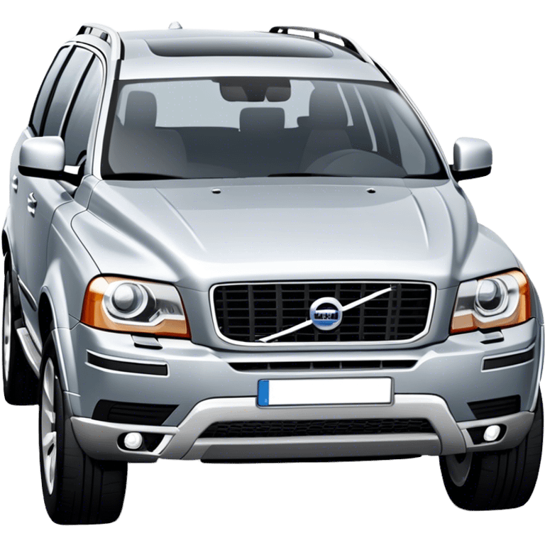 Silver volvo xc90  emoji