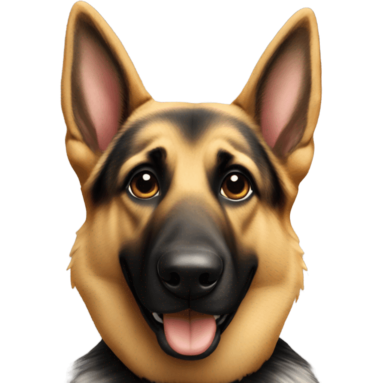 German shepherd selfie  emoji