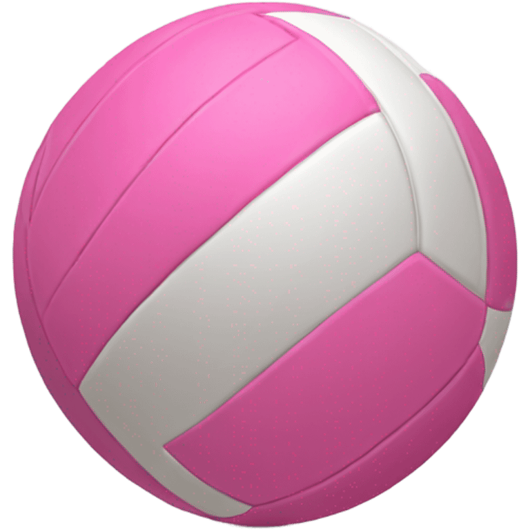 Pink volleyball emoji