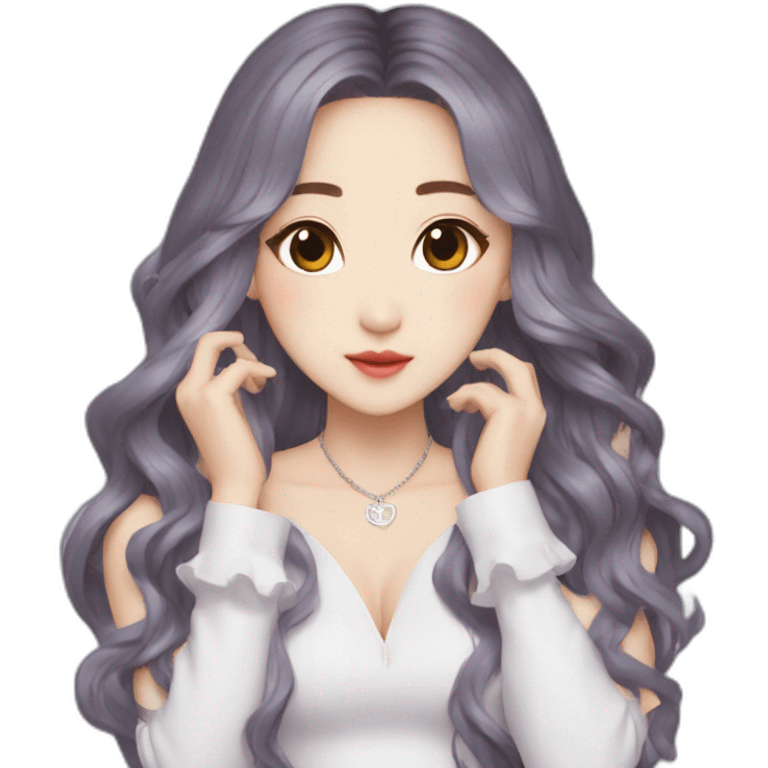 shuhua of (g)i-dle music group emoji