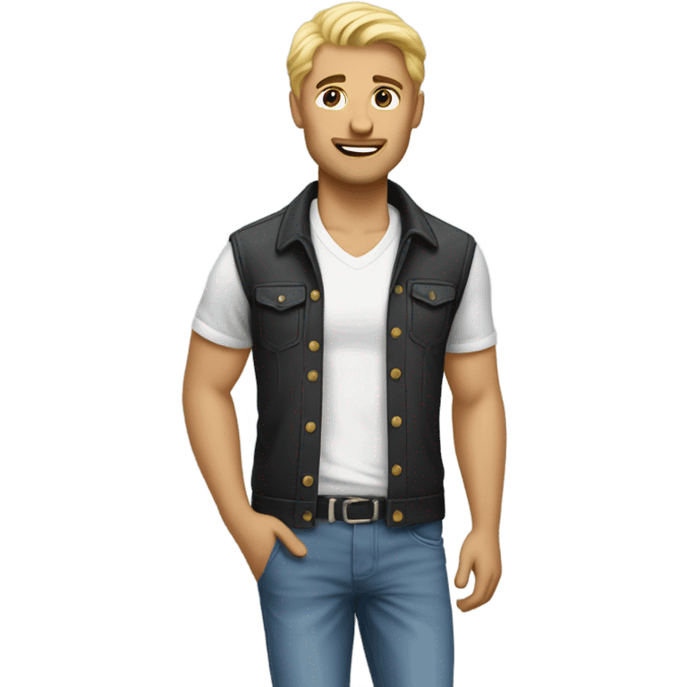 Blonde gay man emoji