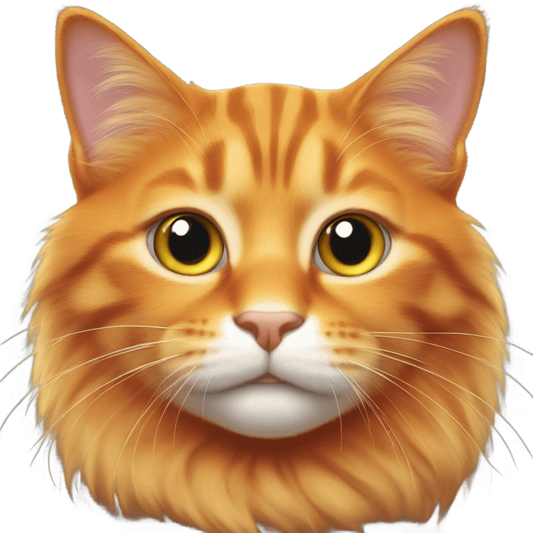 Cat orange emoji