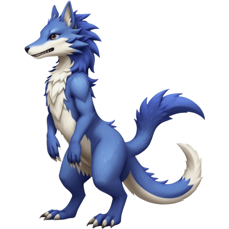 Sergal, LiLaiRa, Furry, Anthro, Full Body, Tufted tail emoji